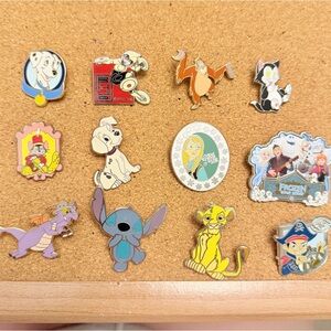 Authentic Disney Miscellaneous Set of 12 Pins